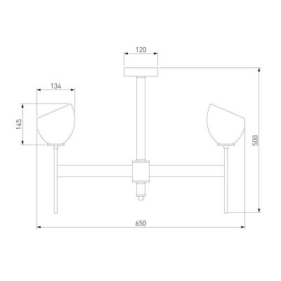 Подвесная люстра Eurosvet Arrista 60130/6 хром Smart