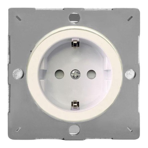 Розетка 2К+З Varilight Matt White/белый EG5FWY.MW