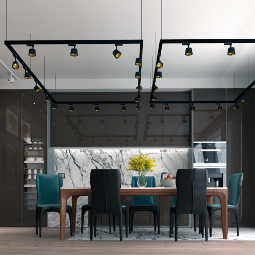 Трековый трехфазный светодиодный светильник Novotech Port Knof 358736