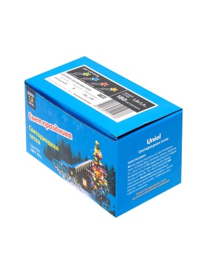 Светодиодная гирлянда Uniel сетка 220V разноцветный ULD-N1815-180/DTA Multi IP20 UL-00005488