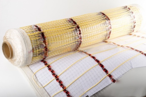 Инфракрасный теплый пол под плитку TMpro карбоновый нагревательный мат 200 Вт