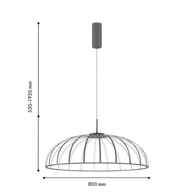 Подвесной светодиодный светильник Favourite Vertex 4285-8P