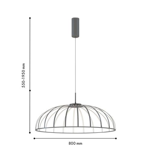 Подвесной светодиодный светильник Favourite Vertex 4285-8P