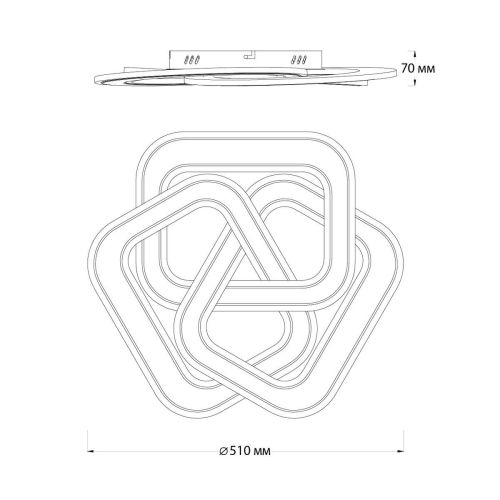 Потолочный светодиодный светильник Escada Quant 10244/3LED