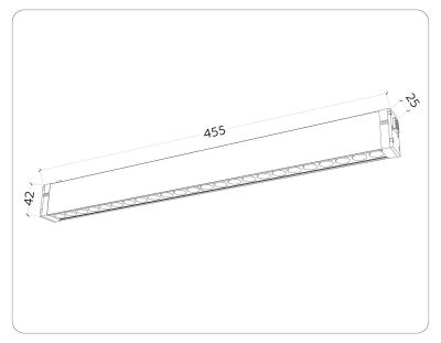 Трековый светодиодный светильник Ambrella Light Track System Magnetic 220V GL1313