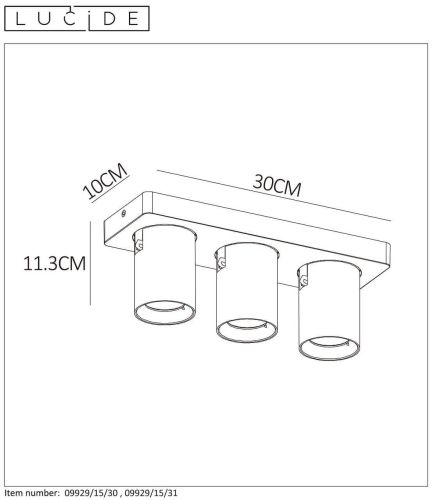 Спот Lucide Nigel 09929/15/30
