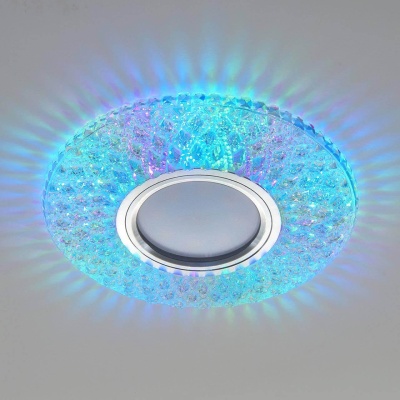 Встраиваемый светильник Elektrostandard 2220 MR16 CL прозрачный подсветка мульти a041527