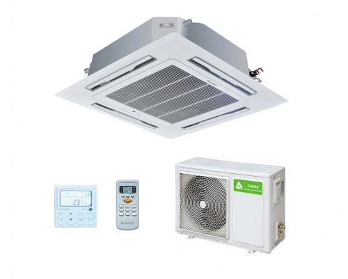 Кассетный кондиционер Chigo CCA-24HVR1/COU-24HDR1 Кассетный кондиционер Chigo CCA-24HVR1/COU-24HDR1