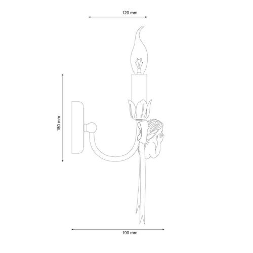 Бра Lucia Tucci Angelo W147.1 Ivory