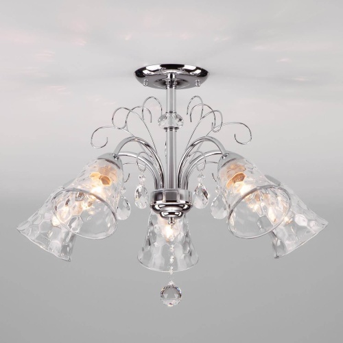 Потолочная люстра Eurosvet Norene 30157/5 хром