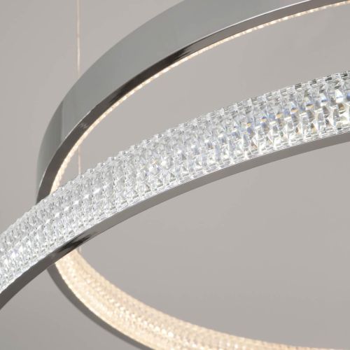 Подвесной светодиодный светильник Eurosvet Smart Posh 90275/5 хром