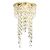 Встраиваемый светильник Ambrella light Crystal K2071 G/CL