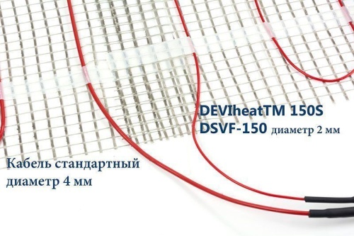 Электрический теплый пол DEVI DEVIheat 150S (DSVF-150) 225 Вт