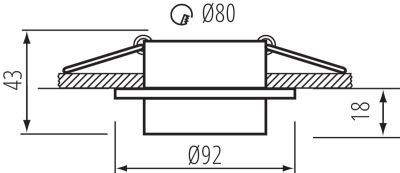 Точечный светильник Kanlux LONVI DSO W/W 35741