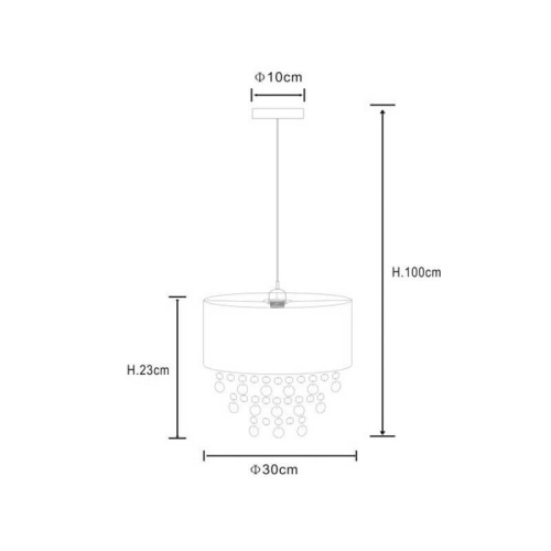 Подвесной светильник Zumaline Guarda A044A-S