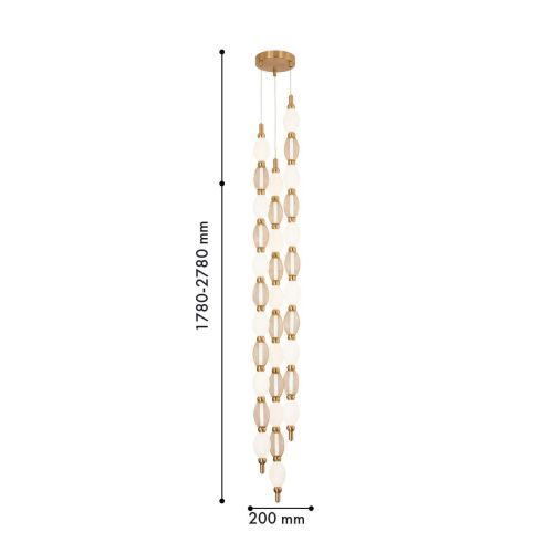 Подвесной светодиодный светильник Favourite Perler 4559-3PC