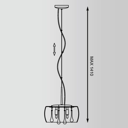 Подвесной светильник Zumaline Rain P0076-03E-F4K9