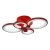 Потолочная светодиодная люстра iLedex Ring A001/4 Red Потолочная светодиодная люстра iLedex Ring A001/4 Red