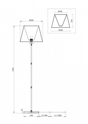 Торшер Freya Forte FR1006FL-01N