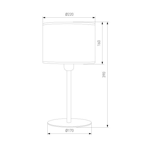 Настольный светильник с тканевым абажуром TK Lighting 5552 Juta