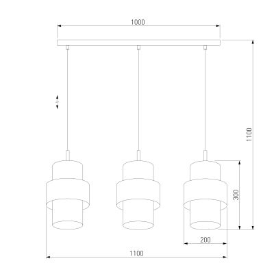 Подвесной светильник TK Lighting 850 Calisto