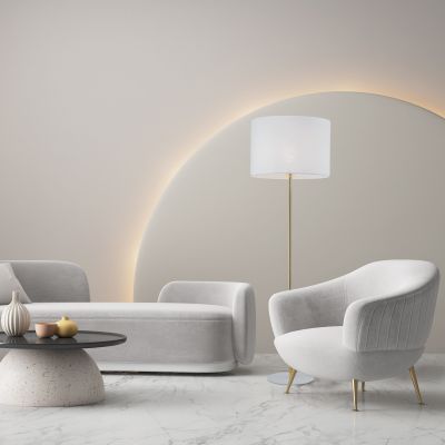 Напольный светильник с тканевым абажуром TK Lighting 16033 Umberto