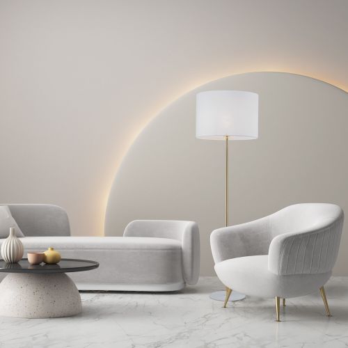 Напольный светильник с тканевым абажуром TK Lighting 16033 Umberto