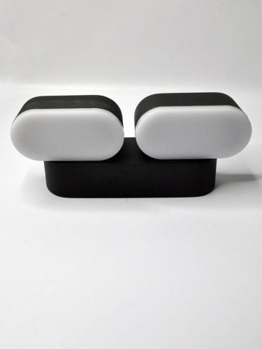 Уличный настенный светодиодный светильник Elvan GW-820A/2-12W-WW-Bk