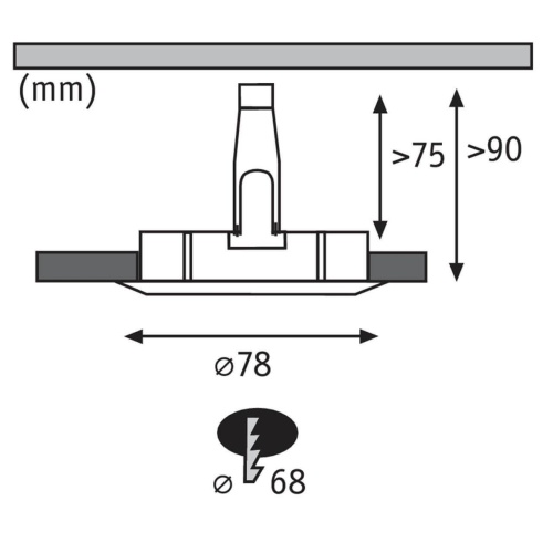 Встраиваемый светодиодный светильник Paulmann Nova 93597