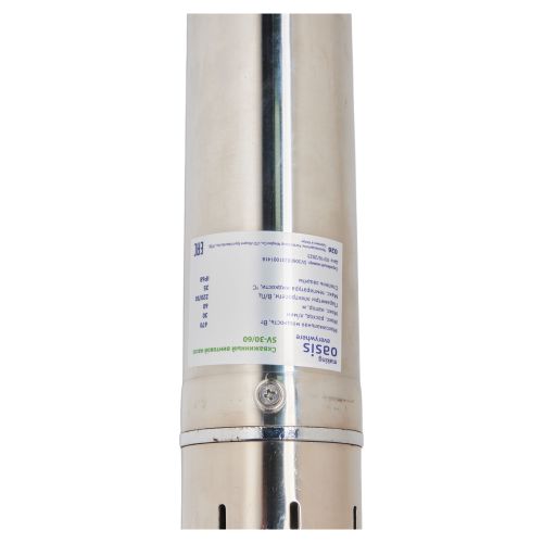 Скважинный насос винтовой Oasis SV 30/60 670 Вт глубинный, погружной, расход 30 л/мин, напор 60 м, размеры 75*547 мм