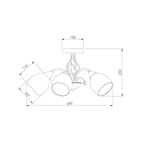Потолочная люстра Eurosvet 30026/5 золото