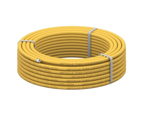 Труба гофрированная 15A отожженная в оболочке 10 м