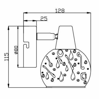 Спот Rivoli Gocce 7007-701 Б0038121