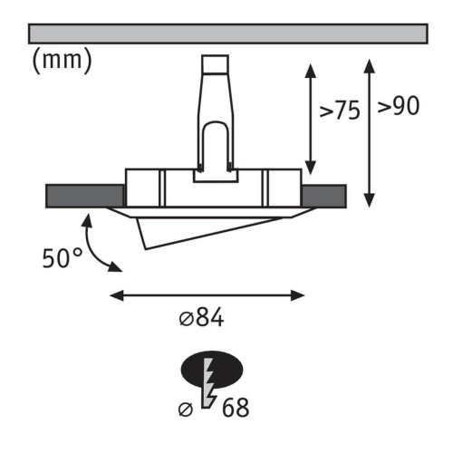Встраиваемый светодиодный светильник Paulmann Nova 93602