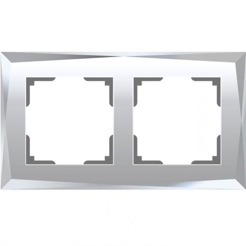 Рамка на 2 поста Werkel Diamant зеркальный W0021220 4690389158827