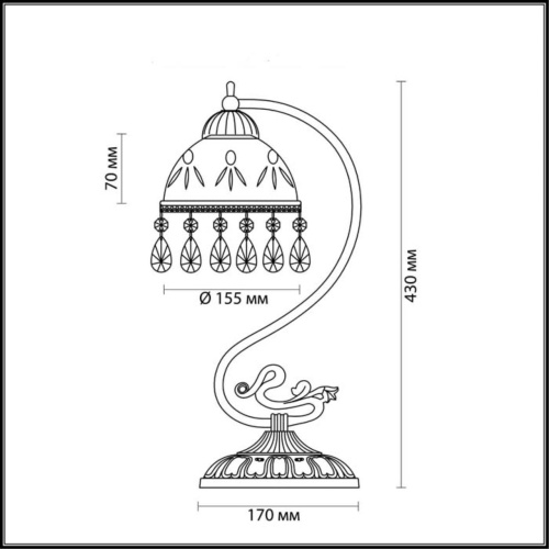 Настольная лампа Lumion Avifa 2989/1T