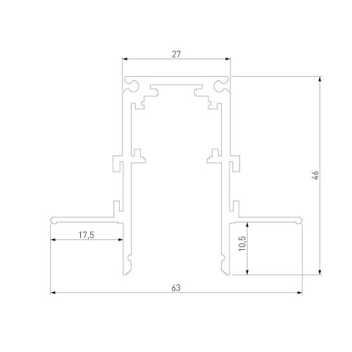 Встраиваемый шинопровод Elektrostandard Slim Magnetic 85210/00 a067505