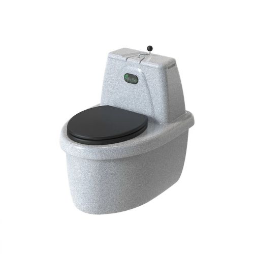 Торфяной туалет для дачи Rostok Комфорт белый гранит, биотуалет для дома и дачи