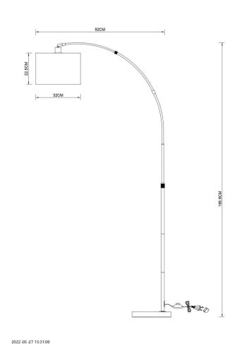 Торшер Arte Lamp Paolo A4060PN-1PB Торшер Arte Lamp Paolo A4060PN-1PB