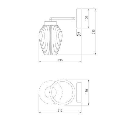 Бра Eurosvet Alva 30184/1 латунь