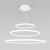 Подвесной светодиодный светильник Eurosvet Collars 90264/3 белый Подвесной светодиодный светильник Eurosvet Collars 90264/3 белый