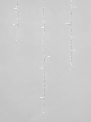 Уличная светодиодная гирлянда Uniel бахрома 220V теплый белый ULD-B3010-200/SWK Warm White IP67 UL-00003679