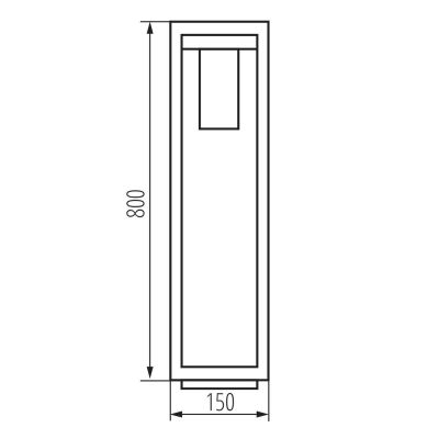 Садовый светильник Kanlux VIMO 80 B 34988