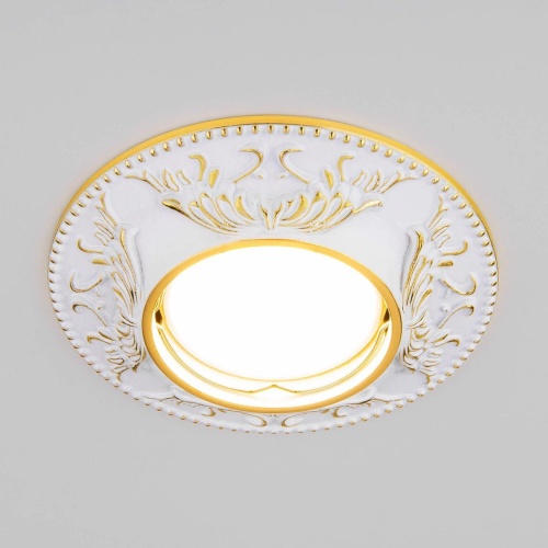 Встраиваемый светильник Elektrostandard 7217 MR16 WHG белый/золото 4690389055942