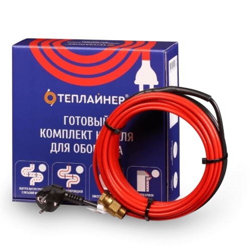 Греющий кабель Теплайнер Profi КСП-10, 270 Вт, 27 м, в трубу