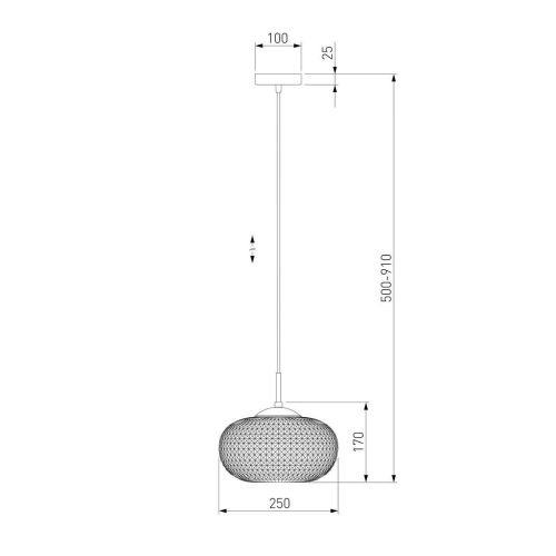 Подвесной светильник Eurosvet Gem 50262/1 прозрачный