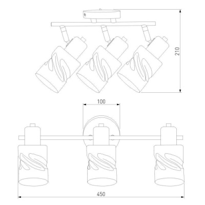 Спот Eurosvet Ansa 20120/3 хром
