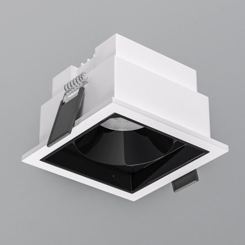 Встраиваемый светодиодный светильник Elektrostandard Quadro 25085/LED 10W 4000K белый/черный жемчуг a063678 Встраиваемый светодиодный светильник Elektrostandard Quadro 25085/LED 10W 4000K белый/черный жемчуг a063678