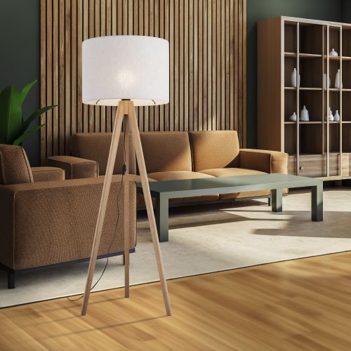 Напольный светильник с тканевым абажуром TK Lighting 16007 Grand