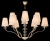 Подвесная люстра Crystal Lux ARMANDO SP6+6 GOLD